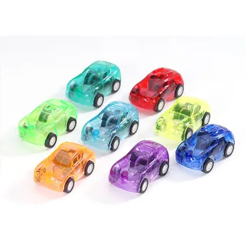 

24Pcs/set Candy color Mini Car Toys Pull Back Cars Transparent Plastic Transportation toy for Children & kid