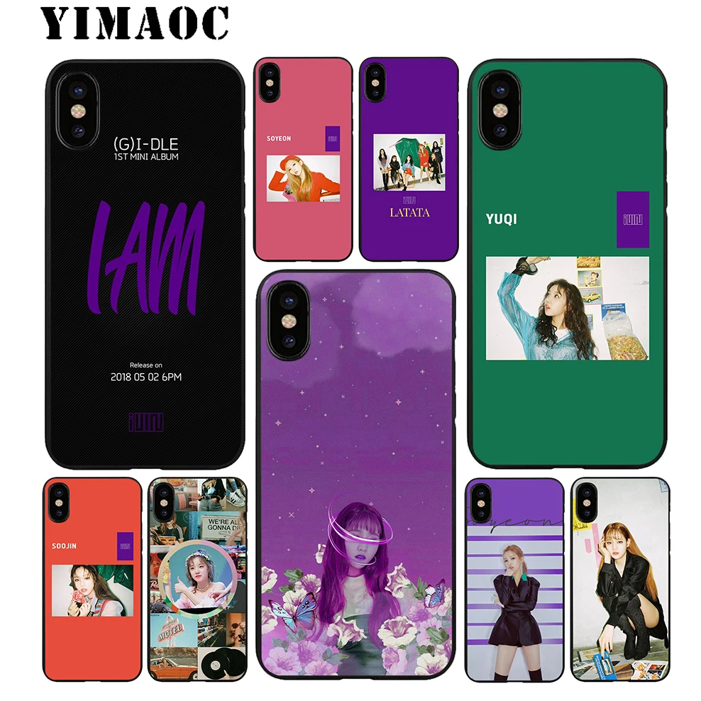 YIMAOC (G) мягкий черный силиконовый чехол из ТПУ для iPhone X или 10 8 7 6 6S Plus 5 Xr Xs Max |