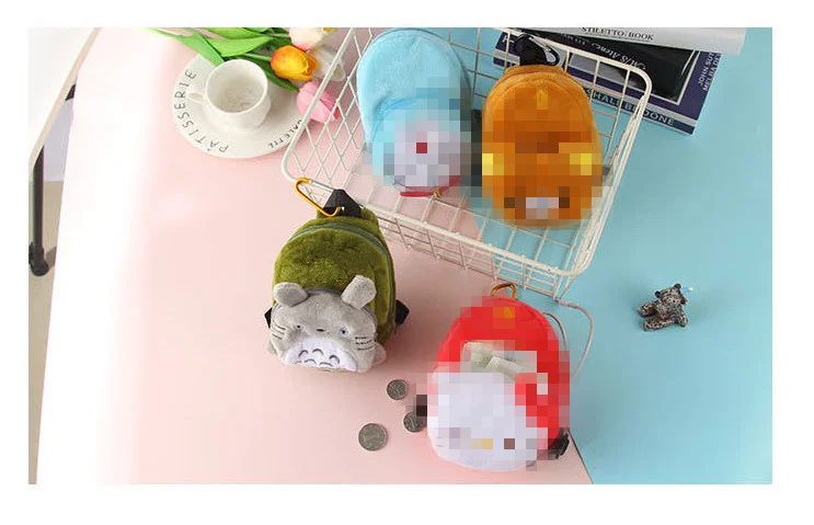

Kawaii ALL Cartoon Designs Choice - 16*10CM KEY HOOK Coin Purse Wallet Pouch , Key Hook Pocket Coin BAG Case
