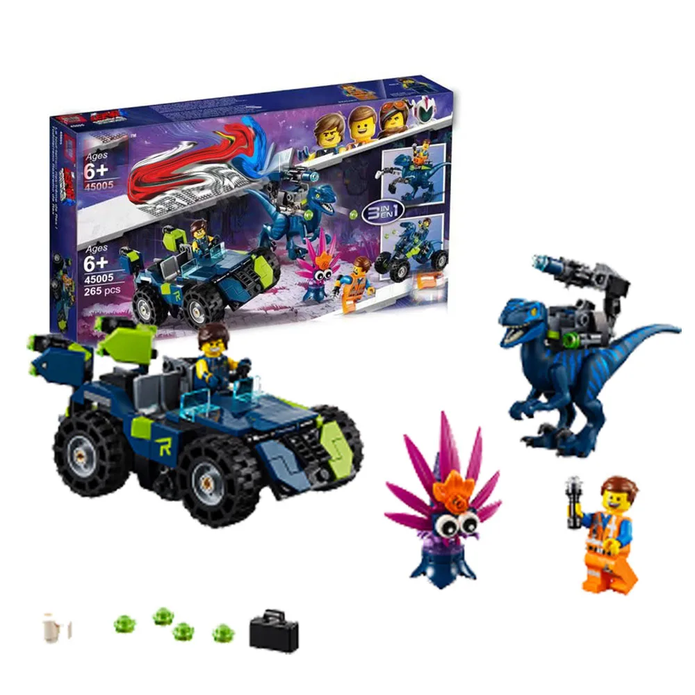 

2019 New Movie Series Rex's Rex-treme Offroader Compatible LegoING Movies 2 Building Blocks 70826 Bricks Toys for children 45005