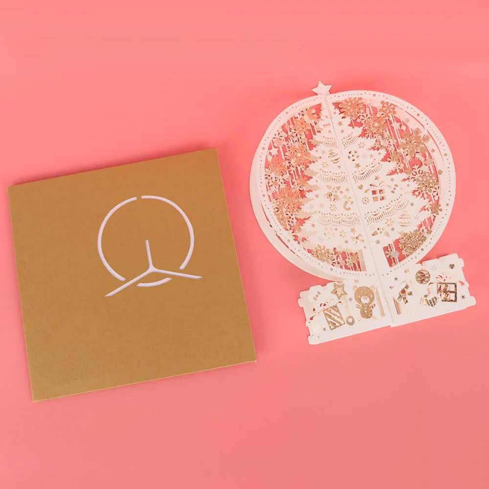  Thank You Card Greeting Invitation Card with Envelope Handmade 3D Ferris Wheel Postcard Party Acces - 32971622600