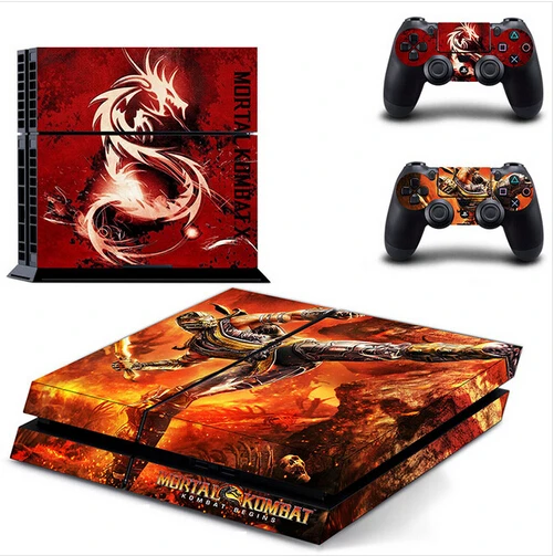 

Mortal Kombat x Skin Decal Sticker For PS4 Playstation 4 Console + 2 Controller skins