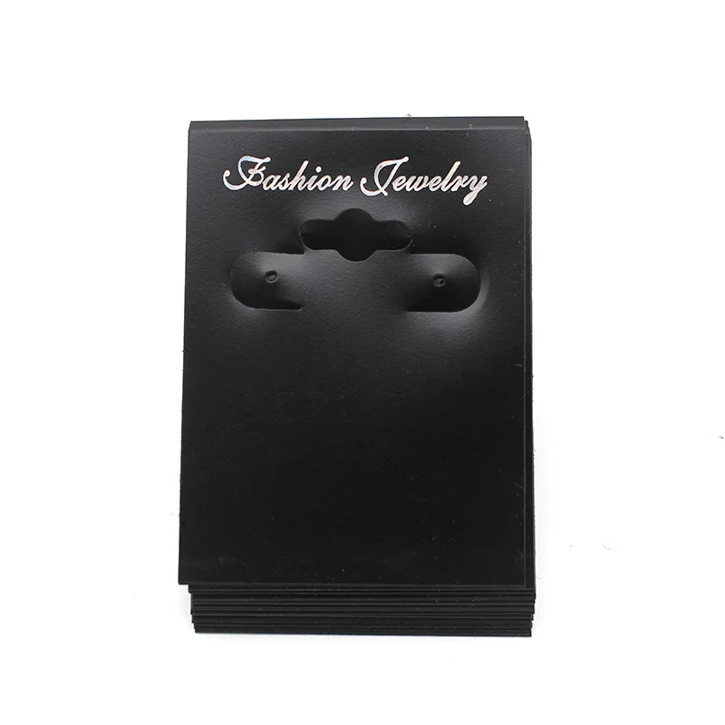 

Wholesales 100pcs/Lot 7cmx5cm PVC Plastic Earrring Hanging Tags Jewelry Display Card Holders Printed Custom Logo Cost Extra