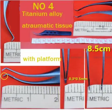 Медицинские красоты пластиковые пинцеты из нержавеющей стали титановый сплав офтальмологические пинцеты микрощипцы жир платформенный
