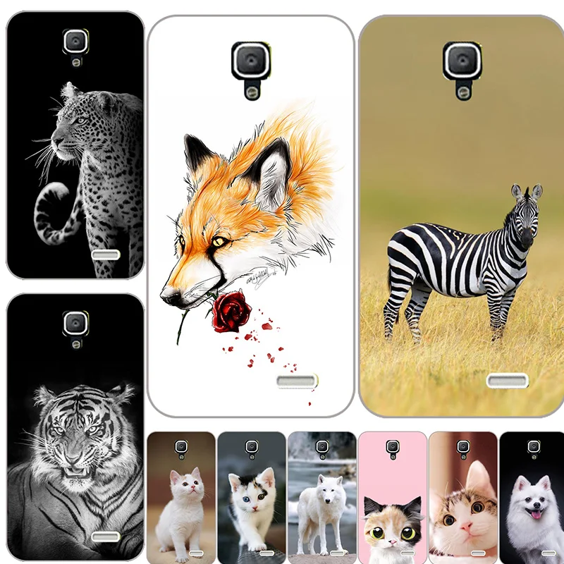 Милый мультяшный чехол для Lenovo A536 A 536 HD с УФ принтом жесткий пластиковый телефона