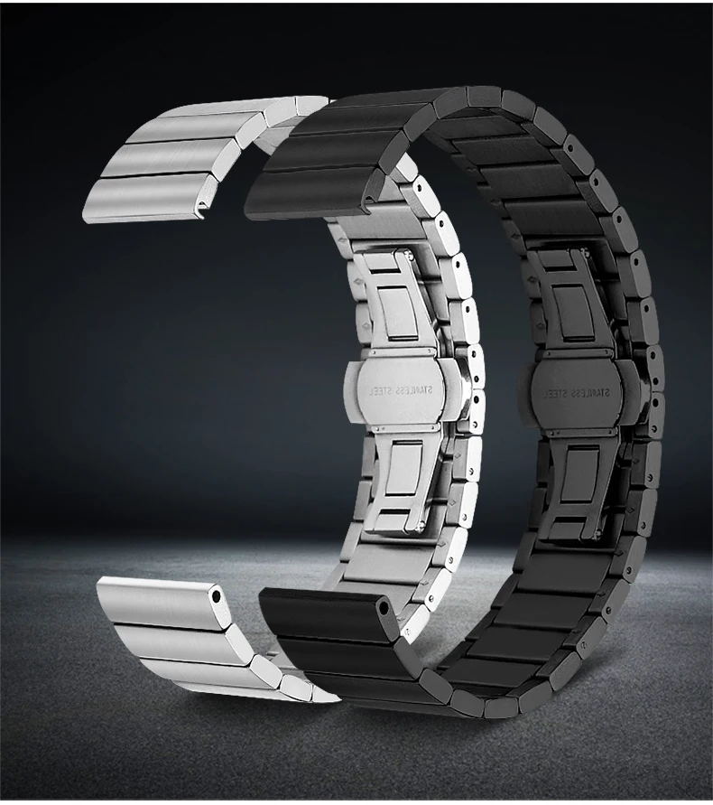 18 мм нержавеющая сталь Ремешок Для huawei часы 1/TalkBand B5/Honor часы S1 замена Браслет Высокое качество металлический ремешок для часов