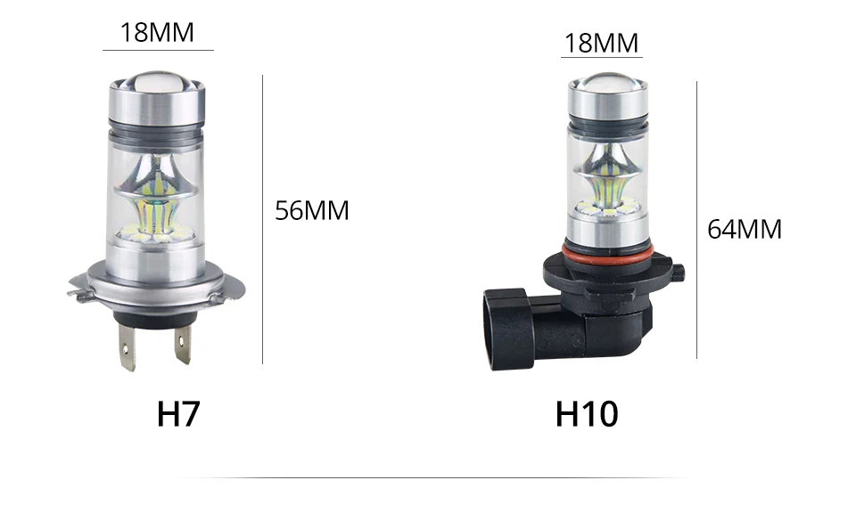 Aceersun LED H7 LED H8 H11 H10 F22 Fog light Car headlamp 1200LM DC12V 24V 2030SMD Chip CANBUS  Yellow light Car Modification (10)