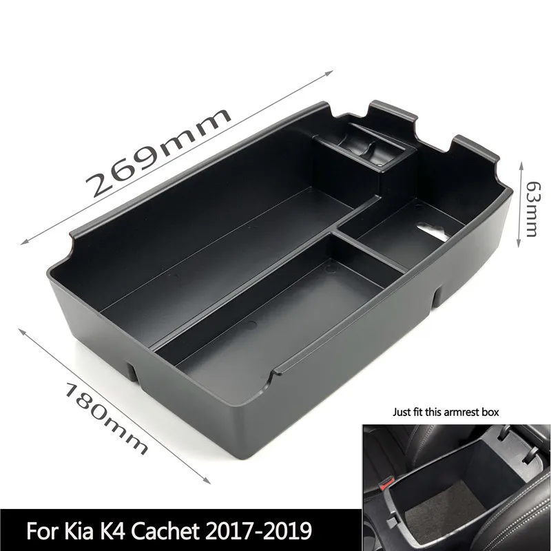 Автомобильный Стайлинг центральный подлокотник ящик для перчаток лоток поддон для Kia Rio K2 K3 K4 K5 KX3 KX7 KX5 Sportage QL Sorento Forte - Название цвета: FOR K4