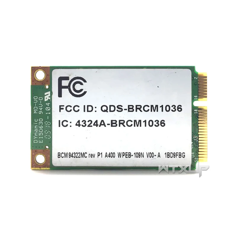 Двухдиапазонный беспроводной-N BCM4322 BCM94322MC wifi 300 Мбит/с 2,4G/5G Mini PCI-E SPS: 487330 адаптер Wi-Fi для hp 2730 p 6930 p