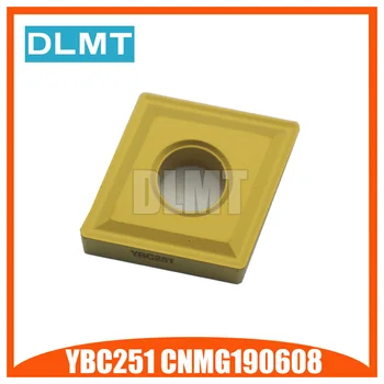 

CNMG190608 YBC251 10pcs CNMG 190608 cutting blade Turning carbide inserts blades for Steel for MCLNR/MCKNR Steel Turning tip