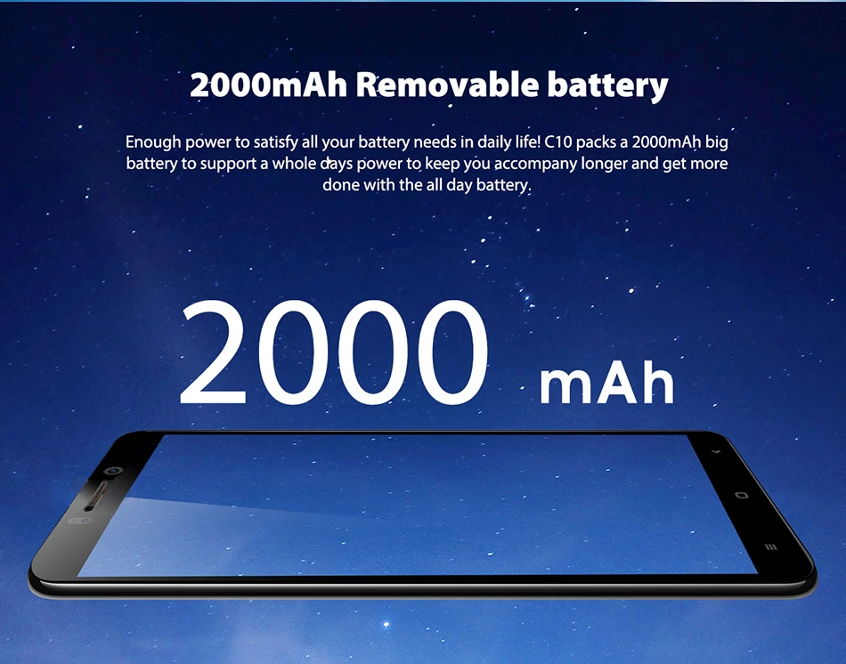 Oukitel C10 3g смартфон 5,5 дюймов 18:9 Дисплей 1,3 ГГц две sim-карты 2000 мАч Android 8,1 1 Гб + 8 Гб MTK6580 4 ядра мобильного телефона