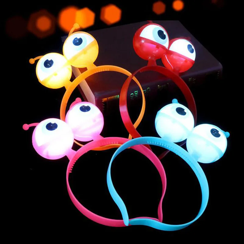 

1 Led Lighting Up Big Eyes Toys for Kids Children Flashing Dark Glowing Luminous Haloween Christmas Decorations New Year's Rave