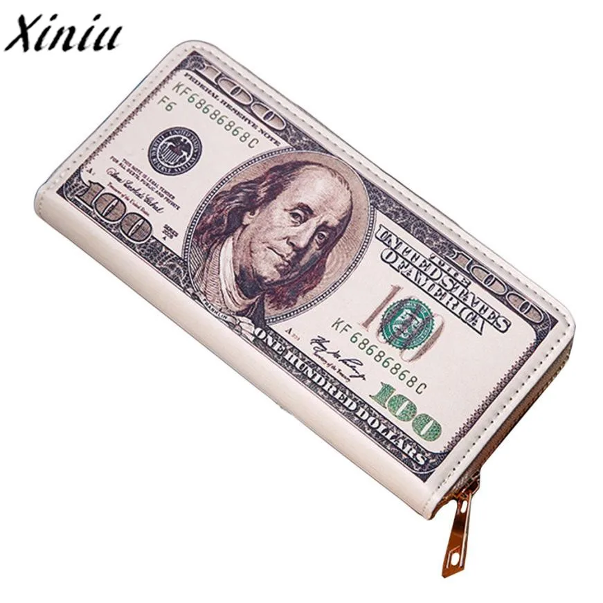 

xiniu (Ship from RU ) Women Men Bifold Business Leather Wallet ID Credit Card Holder zipper Pockets portafoglio porta sche #A30