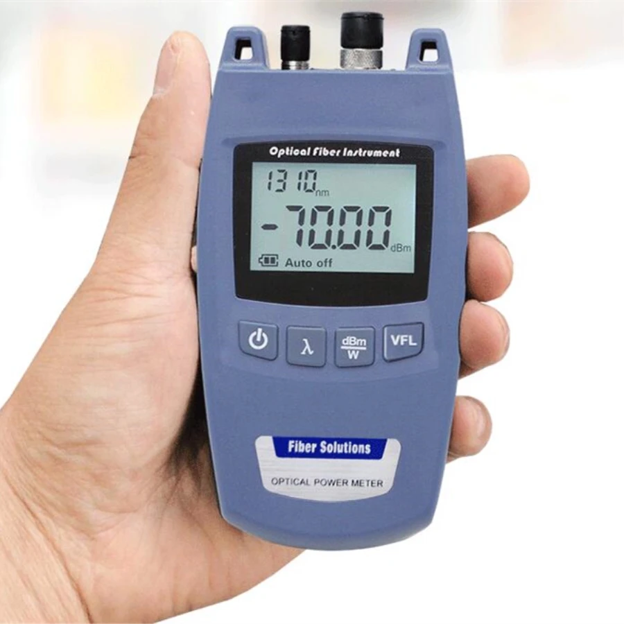 

Min 2-in-1 fiber Optical Power Meter and 10mW 10km Visual Fault Locator cable test