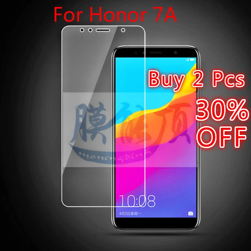 Закаленное стекло для Huawei Honor 7A Pro 5 7 дюйма Защитное 45 защита экрана русская версия