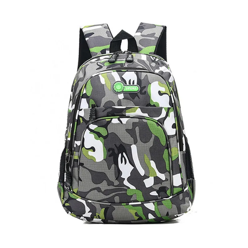 WENYUJH 2 размера камуфляжные водонепроницаемые школьные сумки для девочек и мальчиков Детский рюкзак для детей сумка для книг Mochila Escolar школьный - Цвет: green small