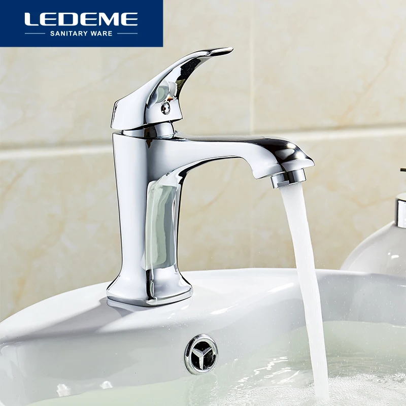Preise LEDEME Neue Hot   Cold Wasserhahn Moderne Stil Verchromt Bad Singe Griff Wasserhähne Kupfer Mischer Thermostat Armaturen L1042