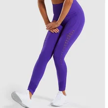 Для женщин выдалбливают Йога Леггинсы гибкие бесшовные брюки для девочек спортивные колготки удобный широкий пояс фитнес, тренировки, спорт, штаны