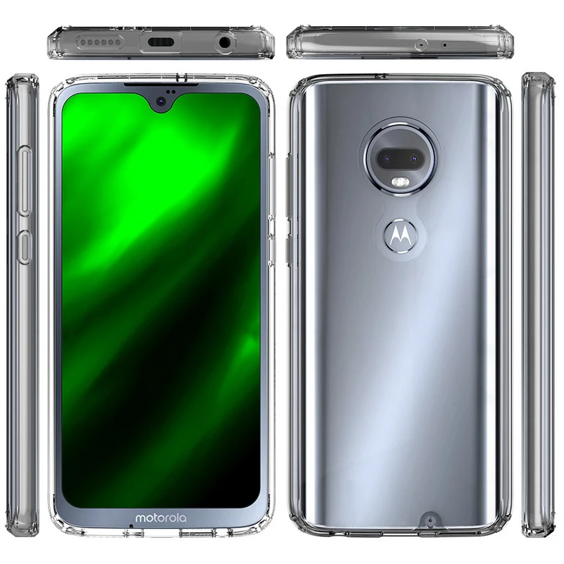 Для Moto G7 Plus чехол 6,4 ''Кристальный бампер прозрачная твердая акриловая задняя крышка для Motorola Moto G7/G 7 Plus G7Plus чехол для телефона s Capa