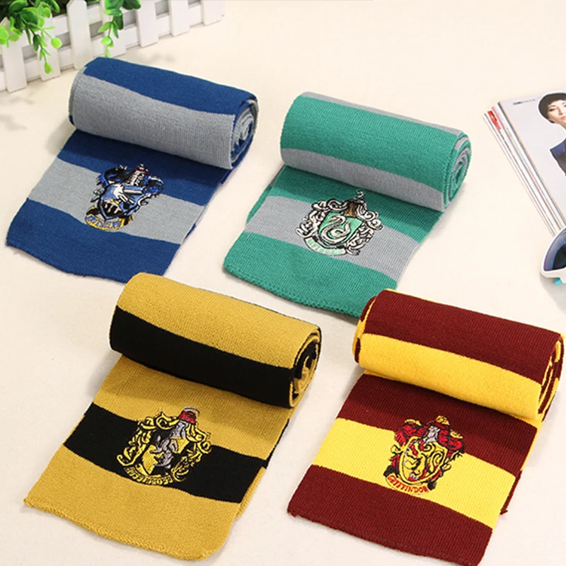 Slytherin шарф шейный платок Косплей костюмы Ravenclaw Gryffindor Hufflepuff Ravenclaw подарок на Хэллоуин для детей дропшиппинг