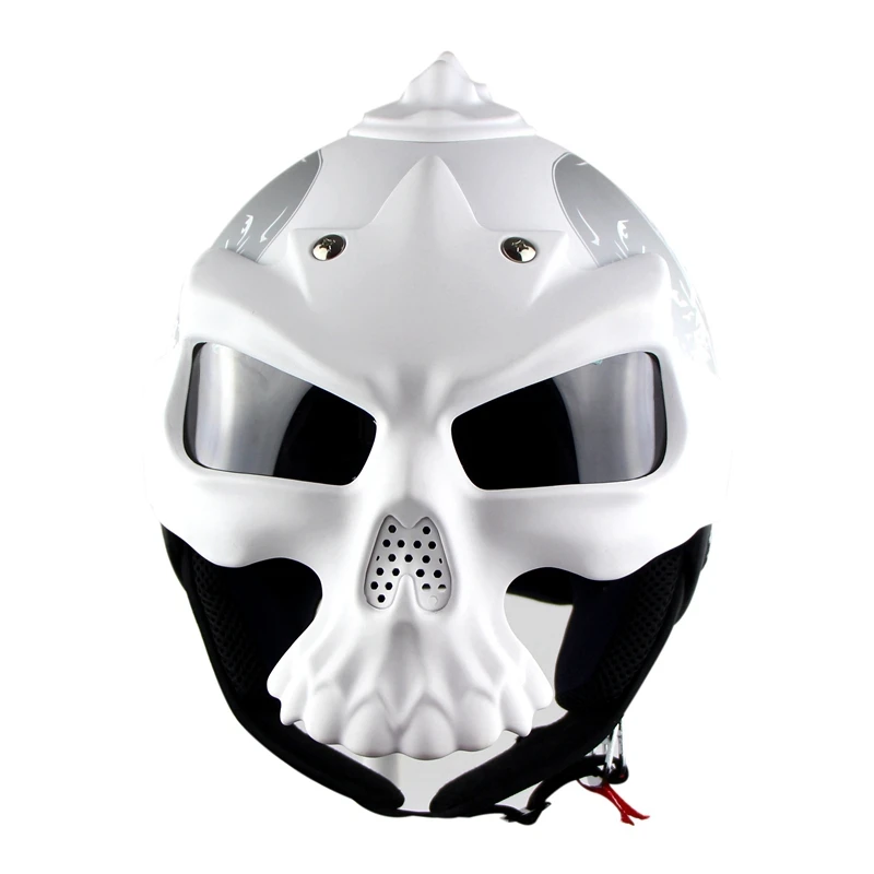Шлем для мотокросса Soman Skull, маска для мотокросса, шлем для мотогонок, открытый шлем+ Бесплатные ПЕРЧАТКИ PROBIKER