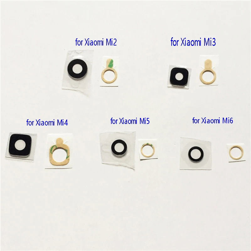

1 Piece Glass Lens for Xiaomi Mi2 Mi3 Mi4 Mi Note 4 Mi5 Mi6 for for Rear Back Camera Glass Lens Cover Replacement Repair Parts
