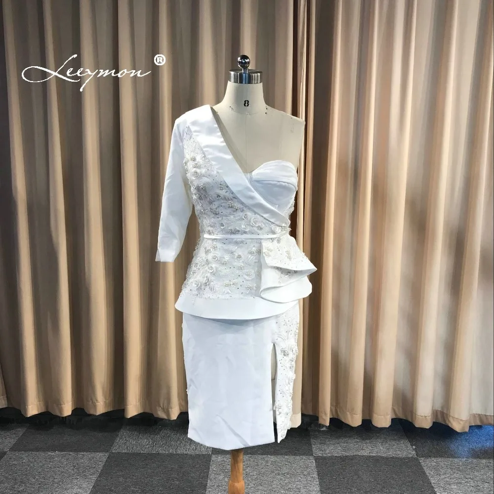 one shoulder suit dress