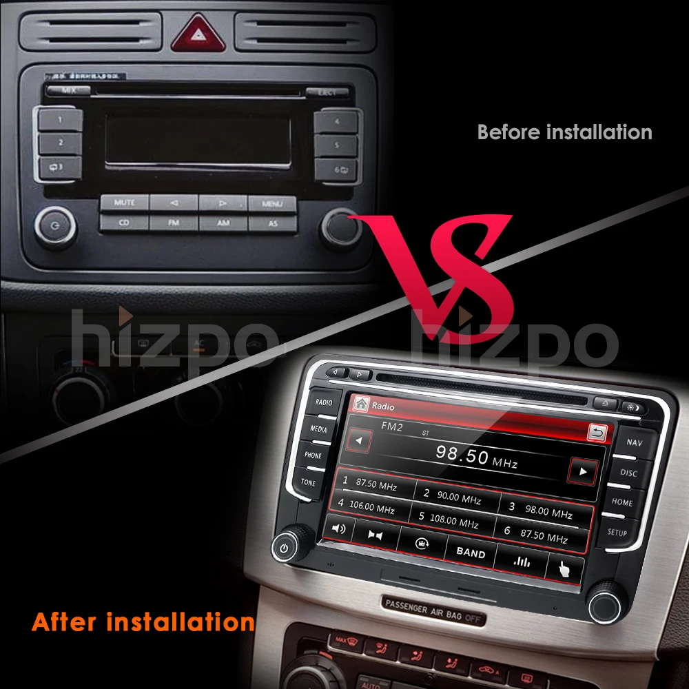 Sale Car DVD player For V W/Volkswagen/Golf/Polo/Tiguan/Passat/b7/b6/SEAT/leon/Skoda/Octavia 7" Radio GPS BT Free camera Mirror link 4