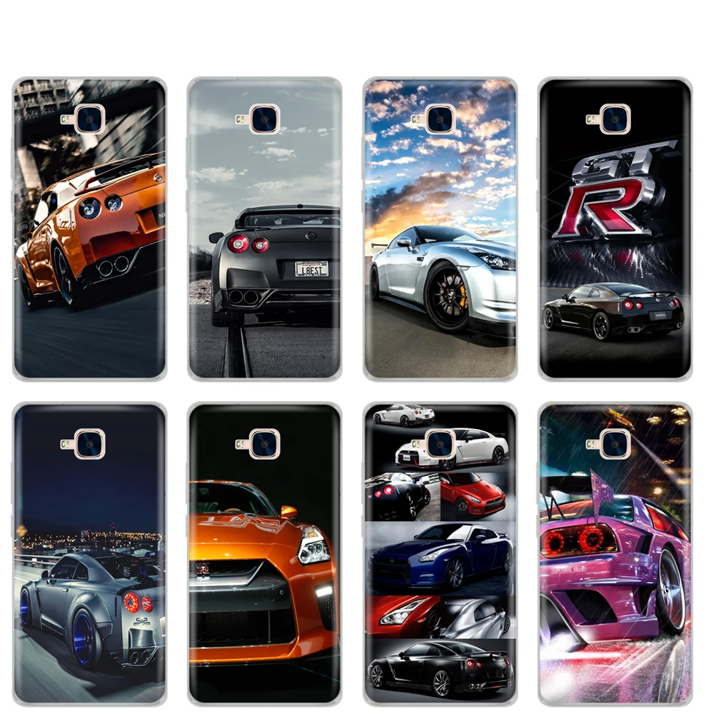 

case for Huawei Honor 5C Case Silicone russian Version Back Cover for Huawei Honor 5C Without Fingerprint Hole GTR SPORT CAR