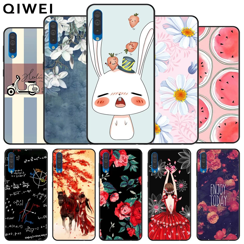 6.4'' Coque For Samsung A50 Case Print Black Soft silicone Back Case for Samsung Galaxy A50 Phone Cover A505 A505F SM-A505F A 50 6.4'' Coque For Samsung A50 Case Print Black Soft silicone Back Case for Samsung Galaxy A50 Phone Cover A505 A505F SM-A505F A 50