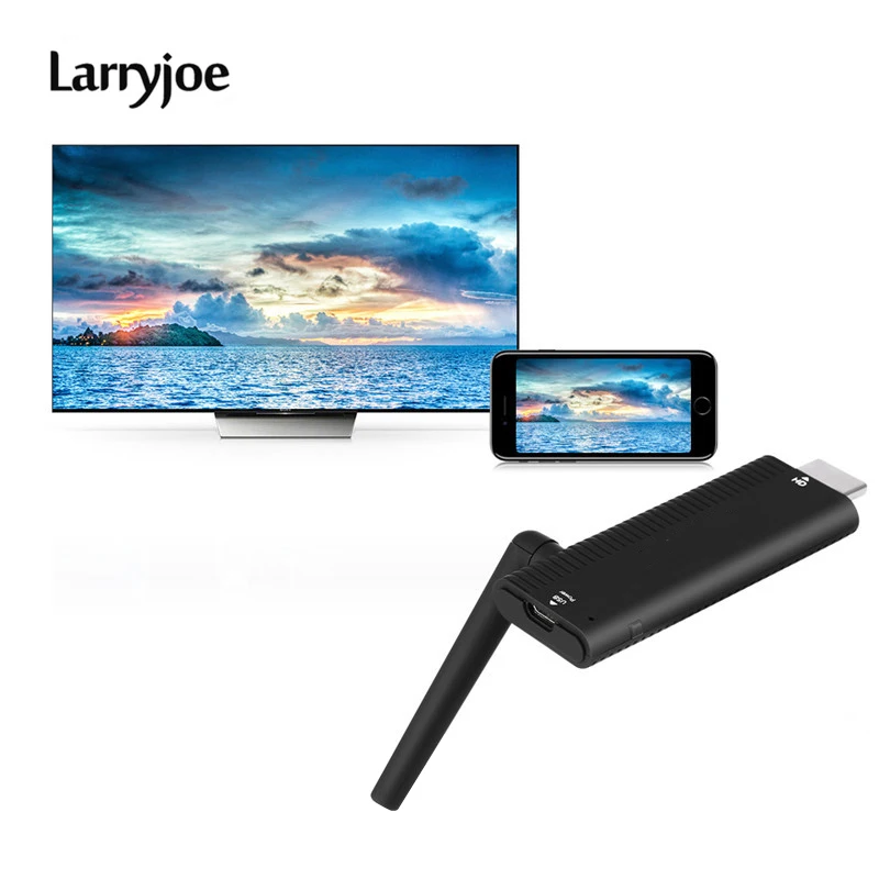 Larryjoe 1080P WiFi Дисплей приемник Mirascreen TV Stick Аудио Видео DLNA Airplay дисплей Miracast донгл для