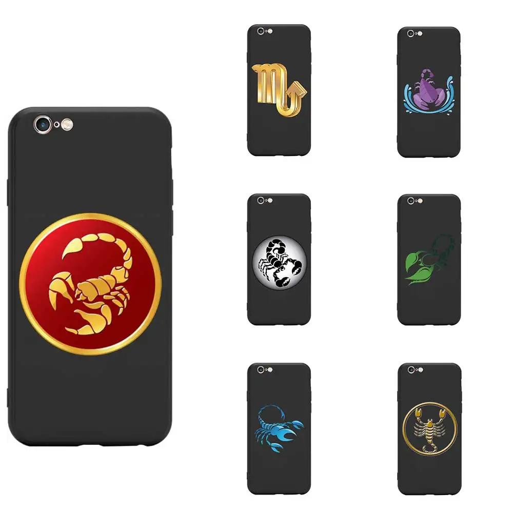

Astrological Sign Zodiac Constellation Scorpio Theme Soft TPU Phone Case For iPhone 6/6s/7/7s/8s/X/XR/MAX Silicon