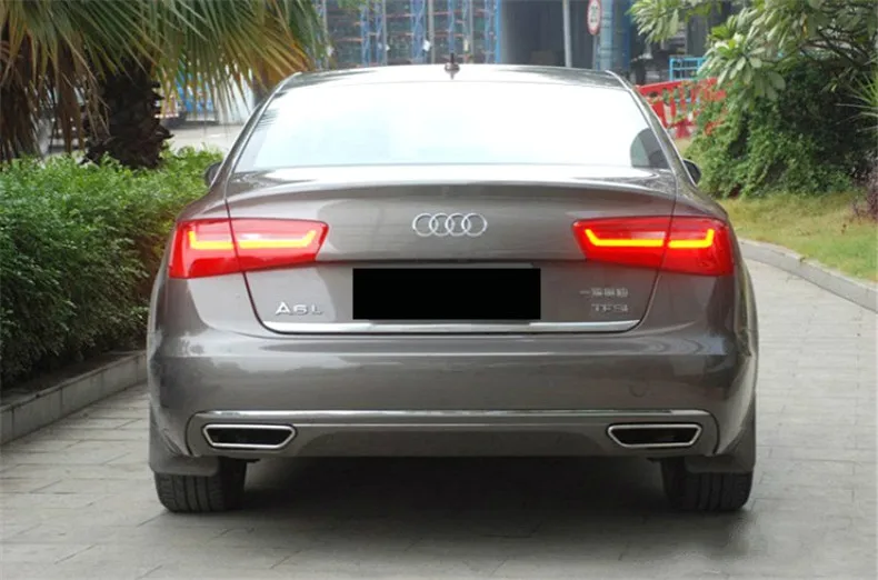 Car Rear Lip Spoiler For Audi A6 C7 2012.2013. High Quality Bumper Diffuser Auto Accessories