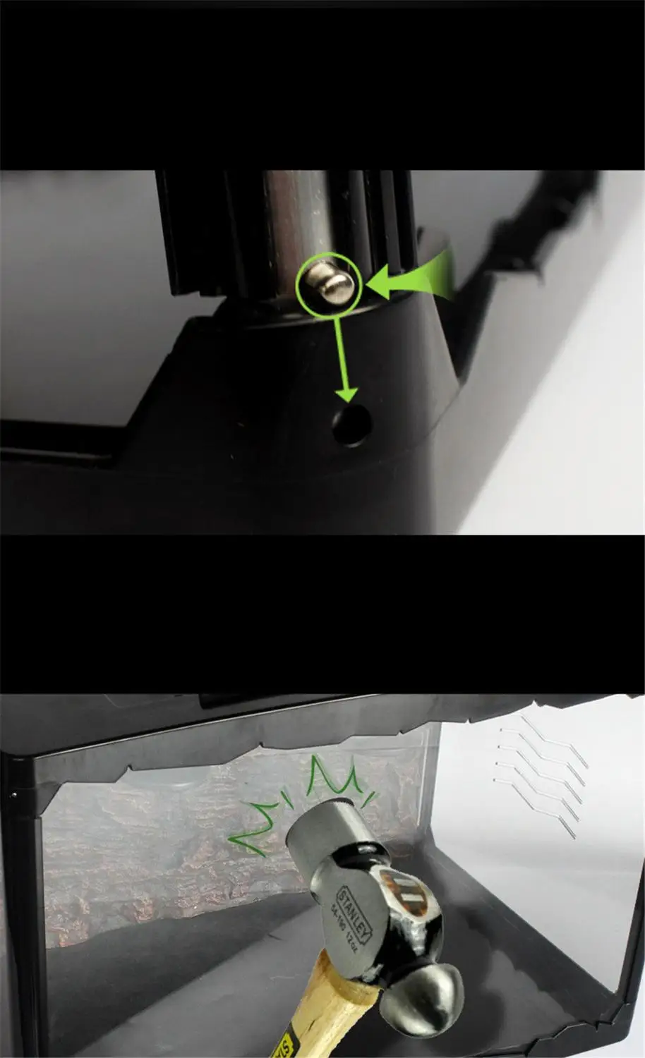  Double-layer foldable reptile box acrylic tempered glass assembly lizard chameleon tortoise Breatha