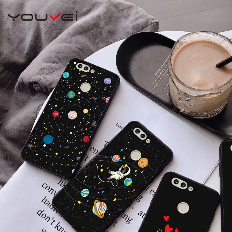 YOUVEI чехол для Coque huawei nova 2 2i чехол черный мягкий TPU задняя крышка для huawei nova 3 чехол для huawei nova 3i чехол для телефона