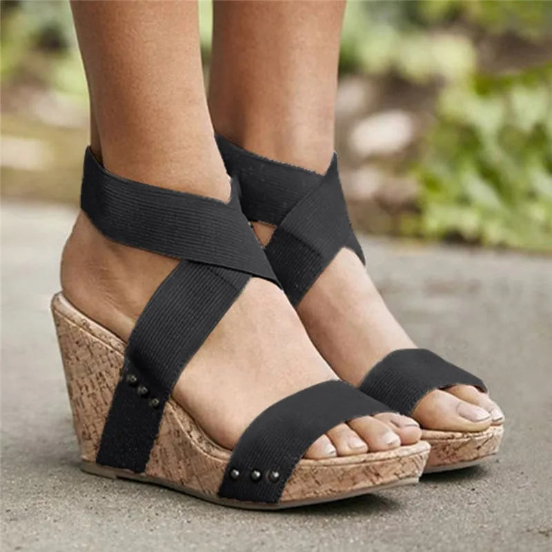 Women Wedges Platform Sandals Espadrilles 2019 Women Fashion Super High ...
