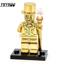 YNYNOO Mr Ouro Edição Limitada Chrom Ouro Única Venda Modelos de Conjuntos de Blocos de Construção Tijolos Brinquedos Para Crianças