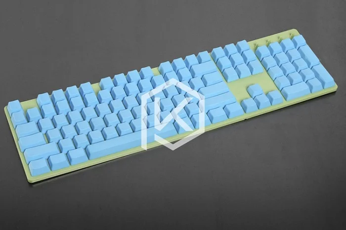 Пустые PBT брелки 104 ключей в OEM профиле со стеблями Cherry MX PBT пластиковые пустые(без легенд) 104 ключей в каждом наборе - Цвет: OEM Blue104 x1