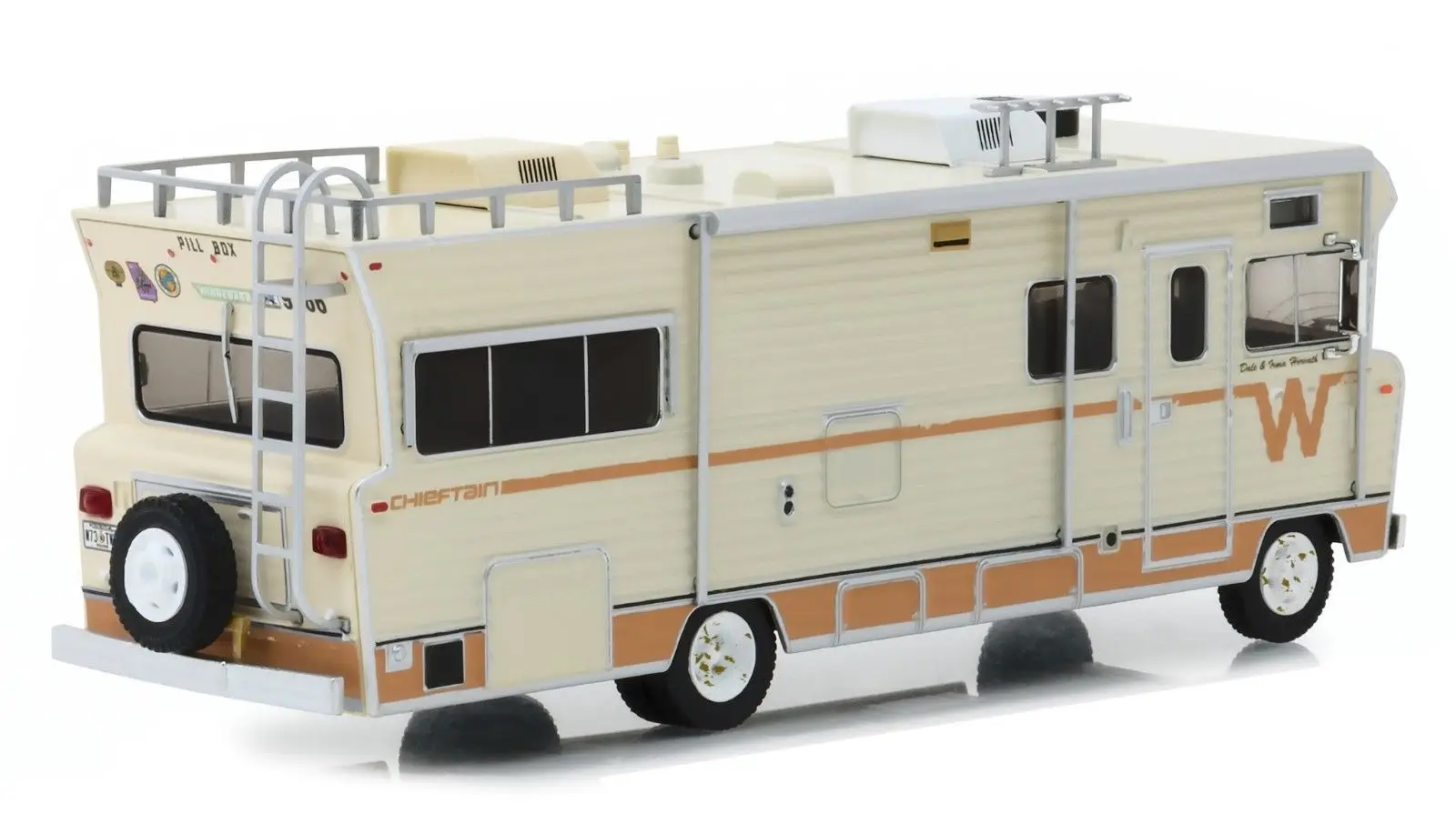 Зеленый светильник 1:43 DALE'S 2019 WINNE BAGO CHIEFTAIN RV boutique игрушечные машинки из сплава для