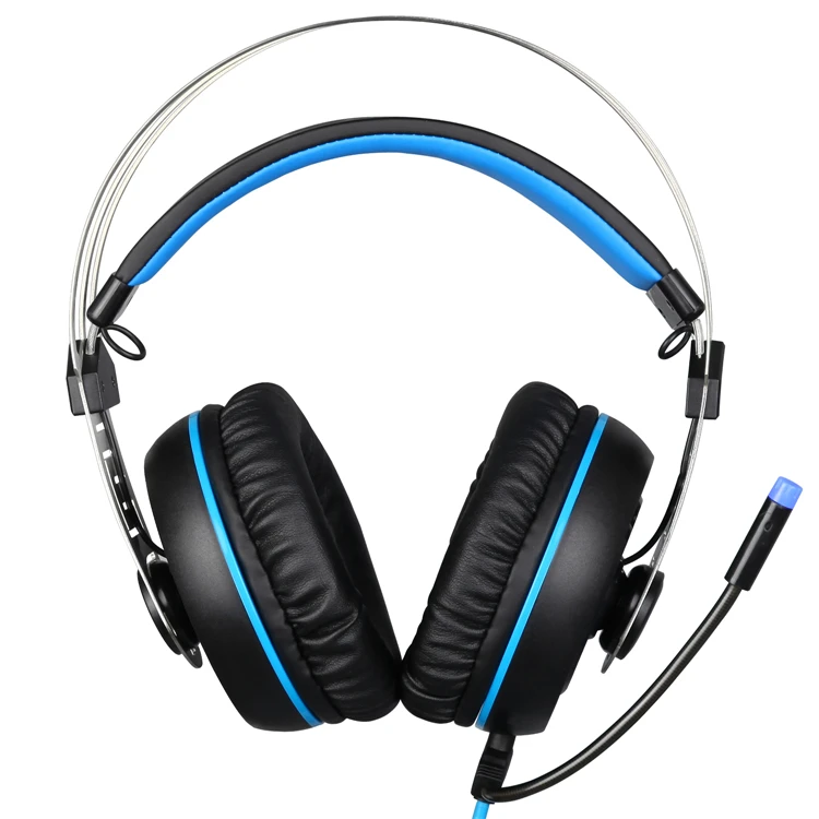 Sades A7 7.1 Surround Sound USB Gaming Headset Headphones Blue color (3)