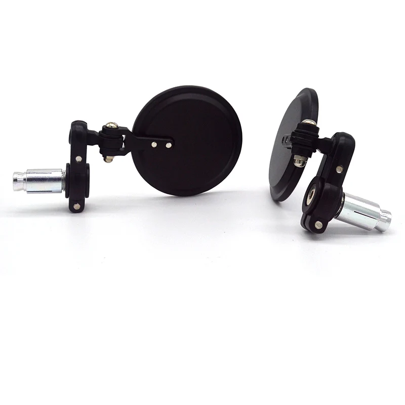 Evomosa мотоцикл черный 3 &quotКруглый 7/8&quot Руль конец зеркало для кафе Cacer Поплавок