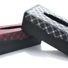 Кожаный Автомобильный тканевый ящик автоматический насос Кассетный аксессуары держатель креативные съемные наклейки коробка для салфеток органайзер для автомобиля