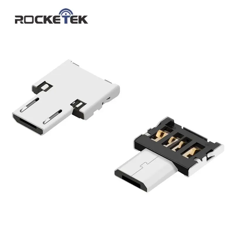 Rocketek USB к mirco USB OTG адаптер аксессуары с силиконовый чехол Разъем для samsung Xiaomi LG huawei Android телефон