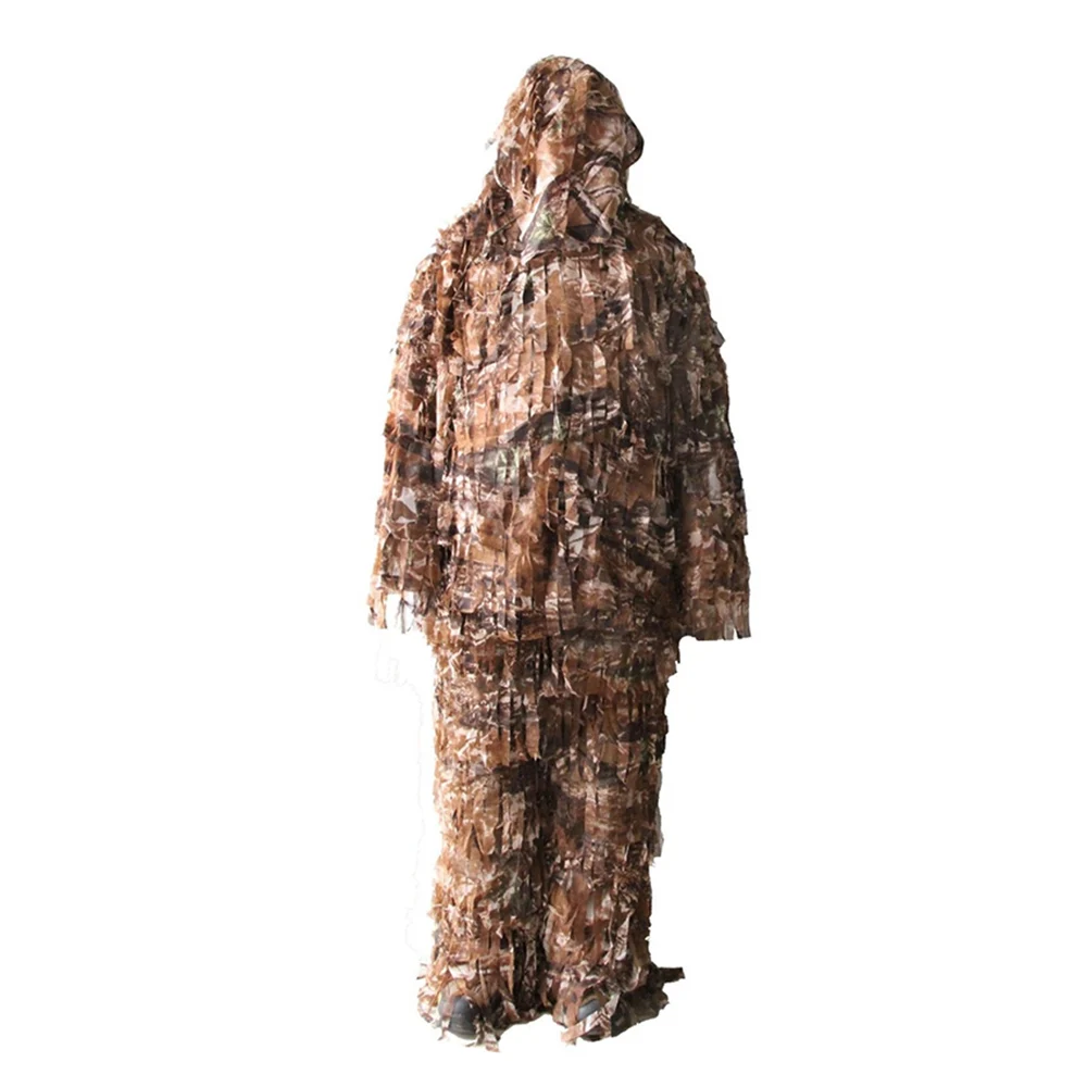 3-D Ghillie Suit Premium Hunting Net Camo Suit Camouflage Clothing Double The Leaf Suit Ghillie Suit Clothing Jacket and Pants 3-D Ghillie Suit Premium Hunting Net Camo Suit Camouflage Clothing Double The Leaf Suit Ghillie Suit Clothing Jacket and Pants
