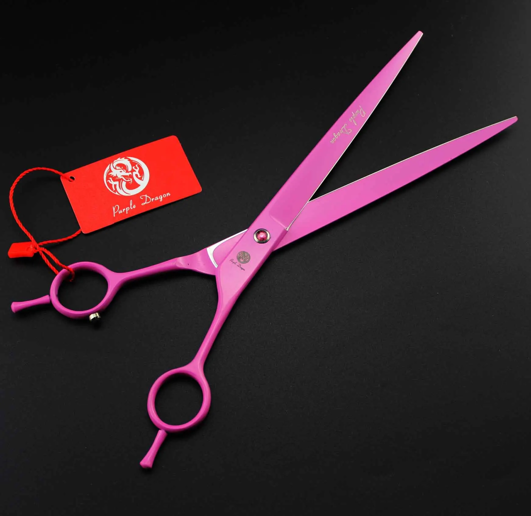 

9 inch pink high-grade double tail cut pet shear