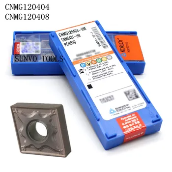 

50PCS CNMG120408 CNMG120404-HM PC9030 NC3030 KORLOY CNC carbide milling inserts indexable end milling cutter mclnr2020k12 mclnl