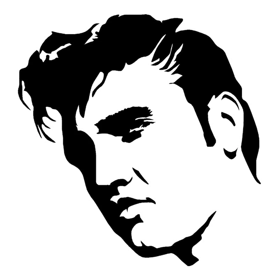 Elvis Presley Fashion Stickers Decals Car-Styling Decor Vinyl Waterproof Creative Car Body Wall Decoration Sticker 12.4cm12 (7)