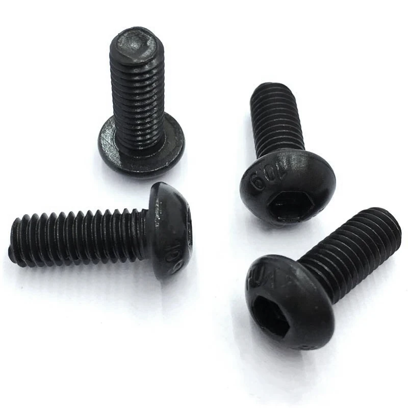 

M5x8mm Button Head Hex Socket Cap Screw Bolt Black 50 pcs
