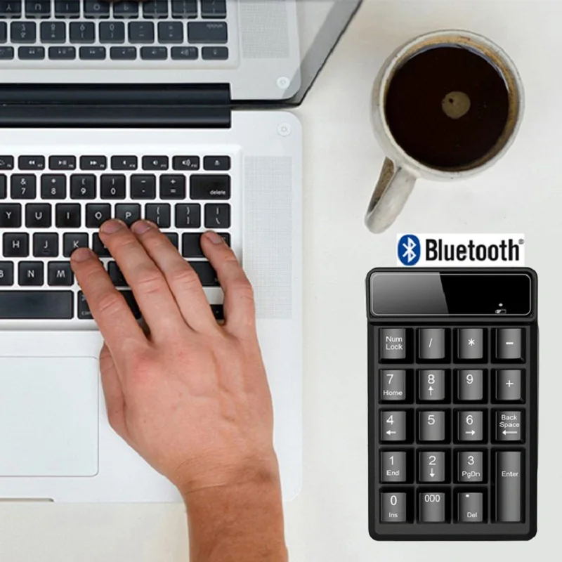 19 клавиш Bluetooth цифровая клавиатура Мини Numpad клавиатура беспроводной настольный для Windows XP 7 8 10 ноутбук планшет