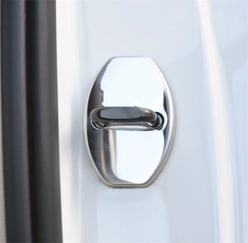 4 قطعة باب السيارة قفل غطاء حالة ل VW فولكس واجن جولف 5 بولو باسات B5 B6 توران اكسسوارات الأسود الأزرق الشظية سيارة التصميم